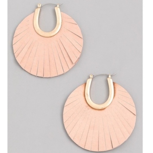 Paris&Pearle Jewelry - Slay Girl Vegan Leather Statement Hoop Earrings